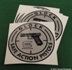 Glock Pistol Sticker - Suit glass window