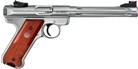 Ruger Mark III Hunter Stainless Steel - .22lr - 2 x 10 round magazines, 174mm fluted bull barrel, adjustable rear sight, fibe optic front sight and carry case.
