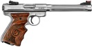 Ruger Mark III Hunter Stainless Steel with Target Grip - .22lr - 2 x 10 round magazines, 174mm fluted bull barrel, adjustable rear sight, fibre optic front sight and carry case.