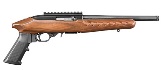 Ruger Charger - .22lr - Brown Laminate with bipod, 10 round magazine, 254mm blue threaded barrel, and picatinny rail and soft case.