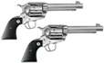 Ruger Vaquero SASS - High Gloss Stainless Steel - .357Mag - pair of 6 round revolvers, 117mm barrel, fixed sight and case.