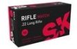 .22 lr - SK Rifle Match - 40 gr Solid Lead, 1050 fps. Precision, high quality cartridge ideal for rifle disciplines.