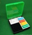 9mm, .38 ACP - Flip Top - Handgun Ammunition Box - 100 rounds - Clear Green/Black