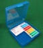 .38 Special, .357 Mag, .38 Auto Colt - Flip Top - Handgun Ammunition Box - 100 rounds - Clear Blue