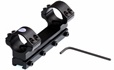 SportsMatch UK Dampa Mount - 1'' diameter tube for 9.5mm - 11.5mm dovetails up to 50mm lens diameter. 1 piece High Mount - Rubber Bushes - 4mm travel for windage and elevation - double screw - 22mm Height - 110mm Thickness - Weight 160g. Does not include arrestor pin.