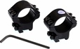 SportsMatch UK Scope Ring Mounts - 1" diameter tube for 9.5-11.5mm dovetails. 2 piece - Low Height - double screw - 13mm Height - 21mm Thickness - Weight 78g. Does not include arrestor pin.