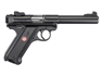 Ruger Mark IV Target - .22lr - 2 x 10 round magazines, 140mm bull barrel, adjustable rear with fixed front sight.