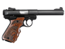Ruger Mark IV Target with Target Grip - .22lr - 2 x 10 round magazines, 140mm bull barrel, adjustable rear with fixed front sight.