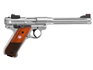 Ruger Mark IV Hunter Stainless Steel - .22lr - 2 x 10 round magazines, 174mm fluted bull barrel, adjustable rear sight with fibre optic front sight.