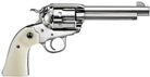 Ruger Vaquero Bisley - High Gloss Stainless Steel - .357Mag - 6 round revolver, 140mm barrel, fixed sight and carry case.
