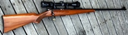 Brno 2 - 22lr - 10 and 5 round magazine, Bushnell 2-7 x 33 scope. Manufactured 1963. Very good condition, small chip in butt.